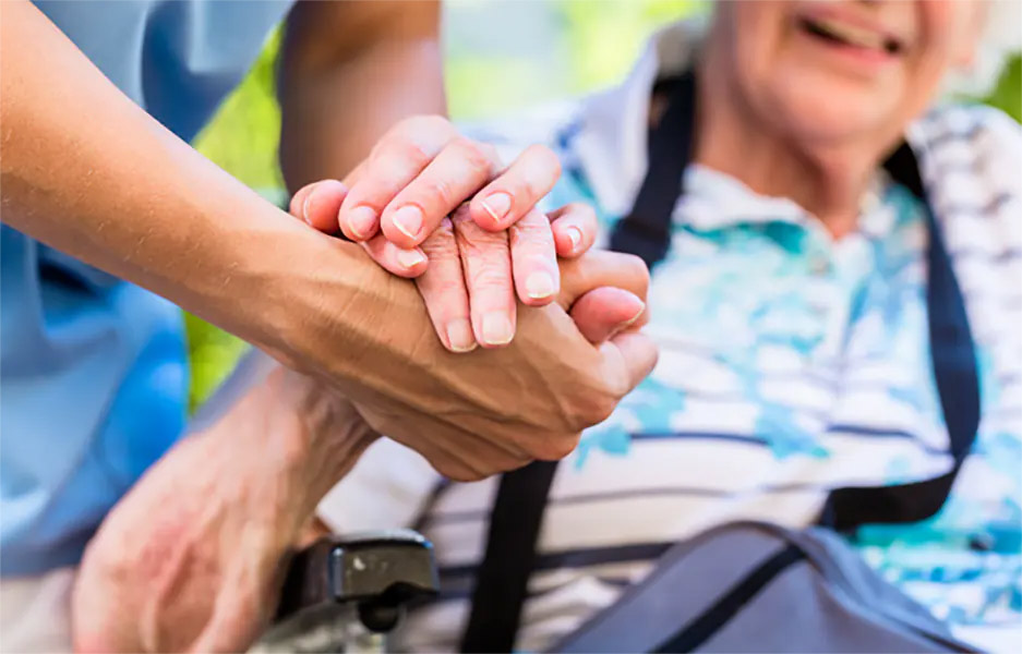 elderly hands